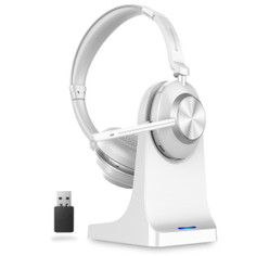 Wireless Bluetooth Headset with Microphone Noise Cancelling Talktime with USB Dongle for PC/Computer/Laptop/Cell Phones product